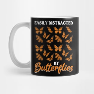 Easily Distracted By Butterflies Monarch Butterfly Mug